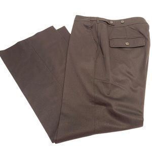 Saltaire Brown Wool Blend Pants size 12